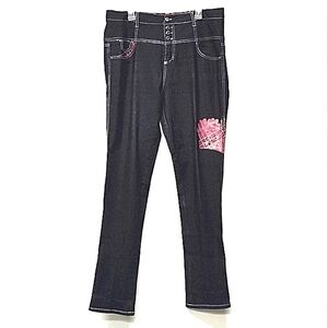 Jamie Nicole collection Women Plus size stretch high rise jeans size: 14